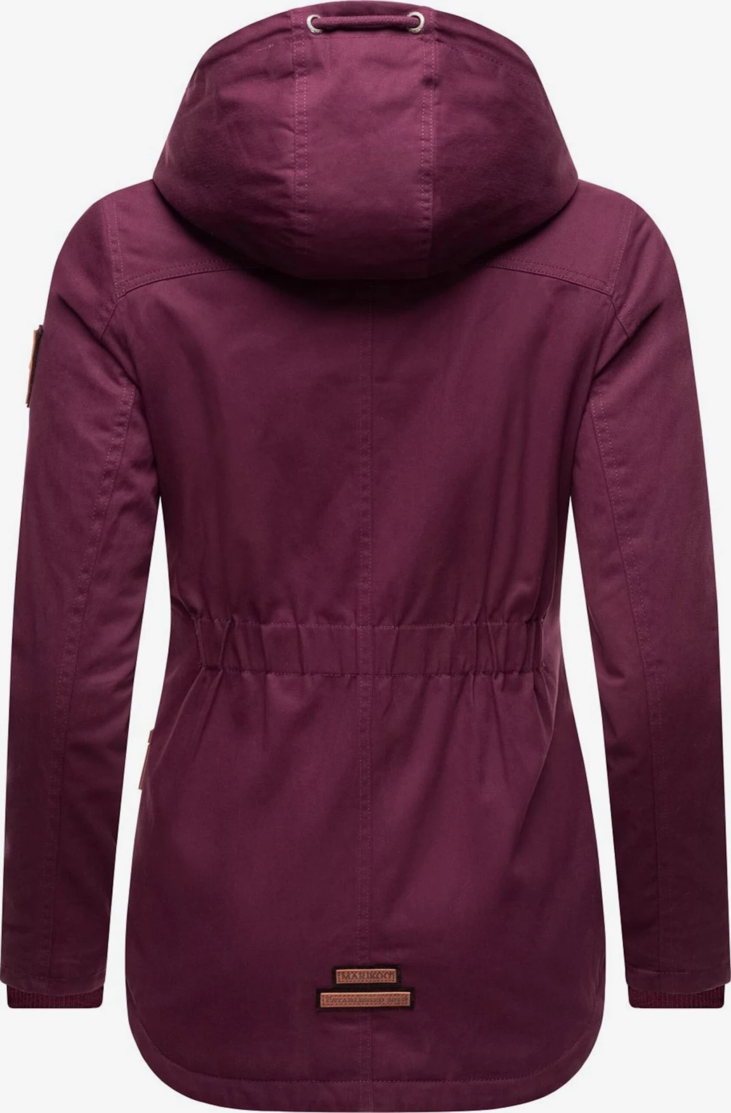 Marikoo Winterjassen Winterjas Bikoo Dames Wijnrood 5 Marikoo Winterjassen Winterjas Bikoo Dames Wijnrood - Afbeelding 3