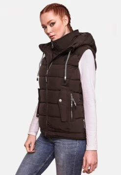 Marikoo Bodywarmers Bodywarmer Taisaa Dames Donkerbruin -Marikoo 10edc9c49f19d6645e64abcb3f432bd9