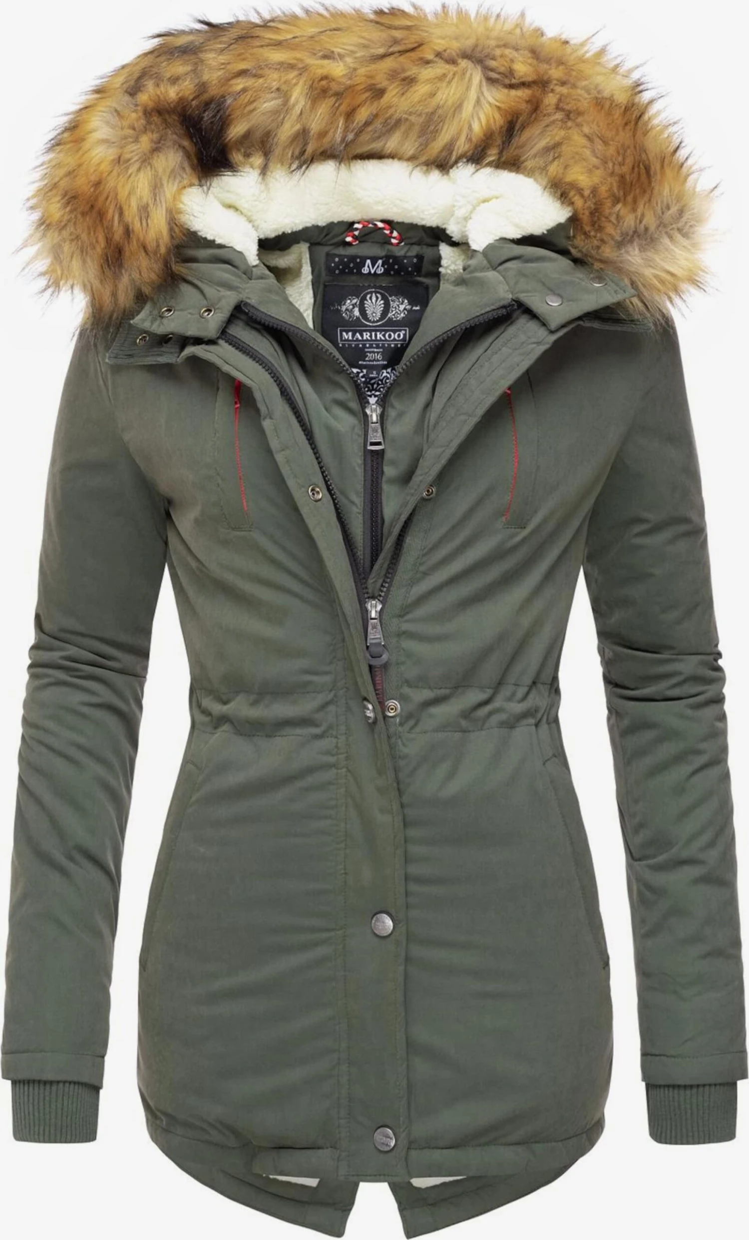 Marikoo Parkas Winterparka Akira Dames Olijfgroen 3 Marikoo Parkas Winterparka Akira Dames Olijfgroen