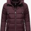 Marikoo Winterjassen Winterjas Taisaa Dames Wijnrood -Marikoo 1eb704e633d8d7960f92472ecff527da