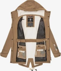 Marikoo Regenmantels Functionele Mantel Zimtzicke Dames Lichtbruin -Marikoo 21ffa88f72f0054404ce7c595fedf71b