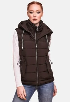 Marikoo Bodywarmers Bodywarmer Taisaa Dames Donkerbruin -Marikoo 230e22271f7a786f62e68d94c963b7c3