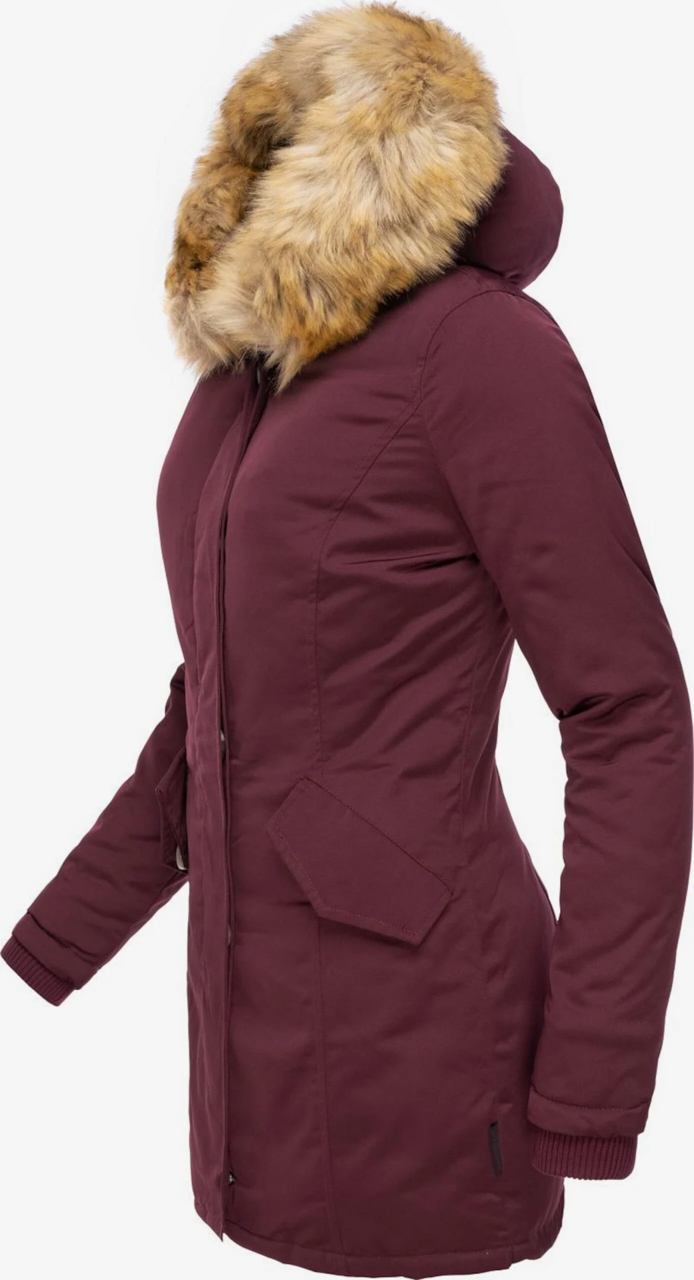 Marikoo Parkas Winterparka Karmaa Dames Wijnrood 5 Marikoo Parkas Winterparka Karmaa Dames Wijnrood - Afbeelding 3