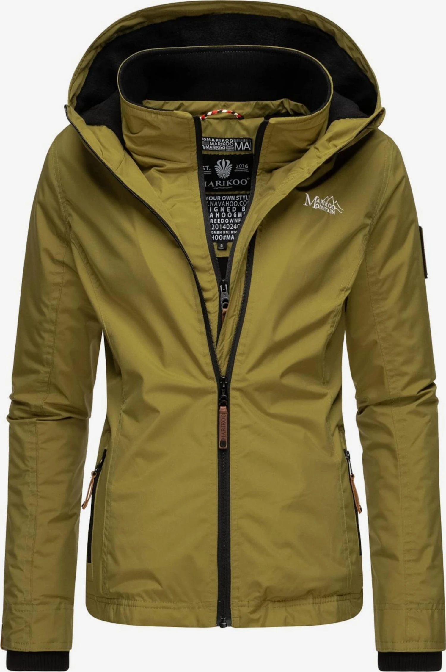 Marikoo Outdoor Jassen Functionele Jas Erdbeere Dames Olijfgroen 3 Marikoo Outdoor Jassen Functionele Jas Erdbeere Dames Olijfgroen