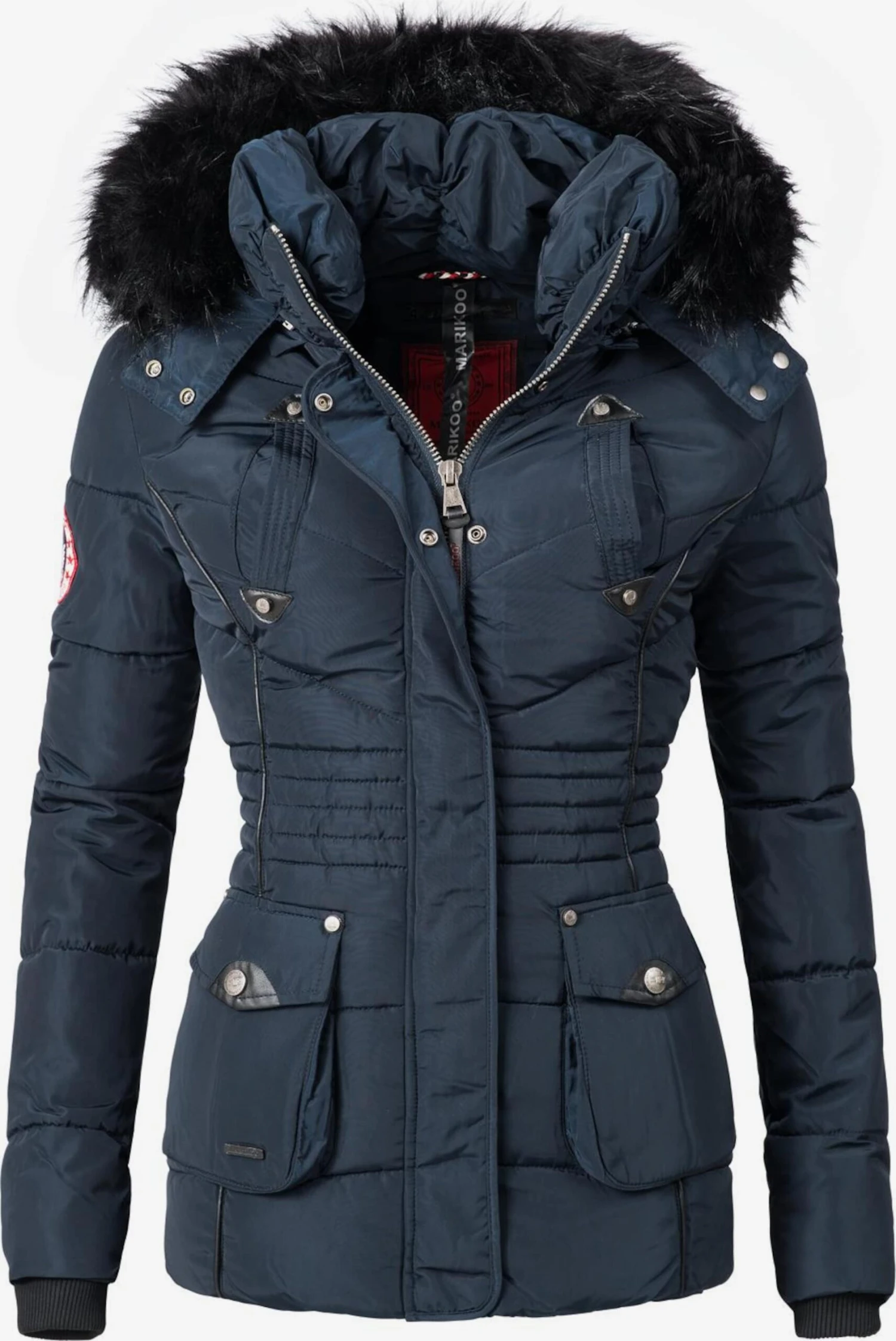 Marikoo Winterjassen Winterjas Vanilla Dames Kobaltblauw 3 Marikoo Winterjassen Winterjas Vanilla Dames Kobaltblauw