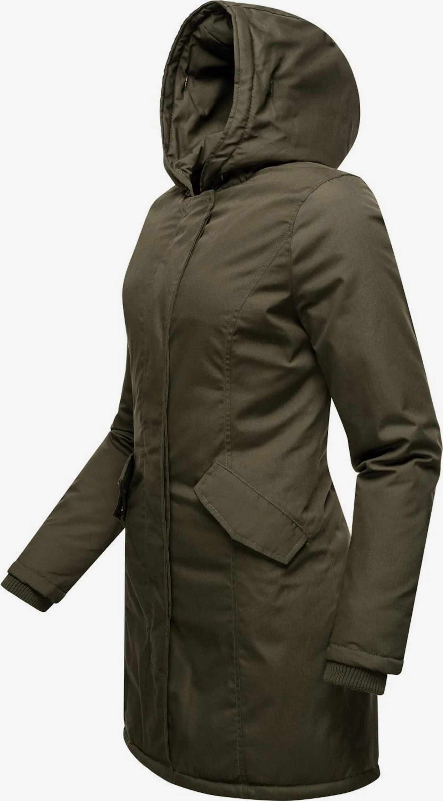 Marikoo Parkas Winterparka Karmaa Dames Olijfgroen 6 Marikoo Parkas Winterparka Karmaa Dames Olijfgroen - Afbeelding 4