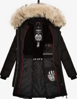 Marikoo Wintermantels Wintermantel Chaskaa Dames Zwart -Marikoo 48268750ef82e3e885b2e2294e9d31c1