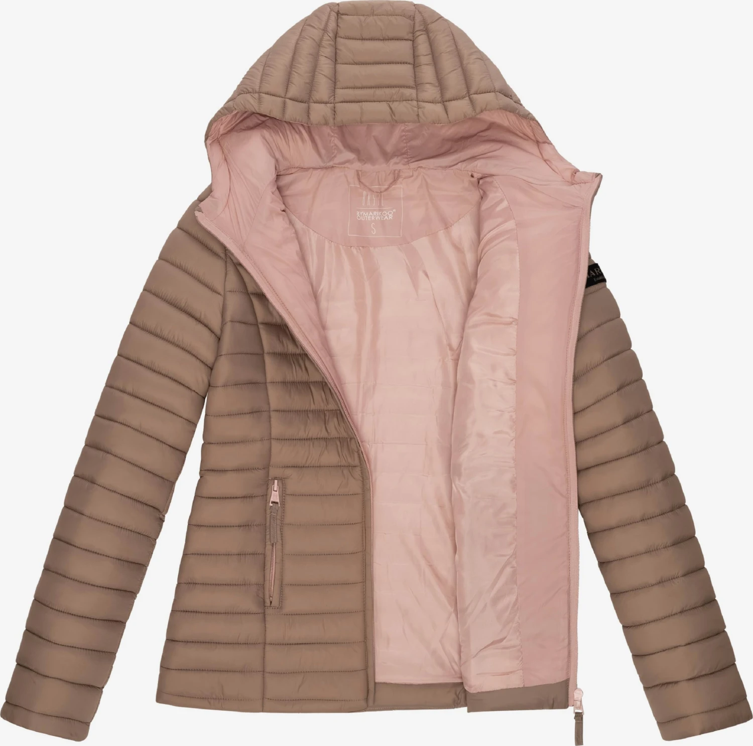 Marikoo Tussenjassen Tussenjas Asraa Dames Bruin 6 Marikoo Tussenjassen Tussenjas Asraa Dames Bruin - Afbeelding 4