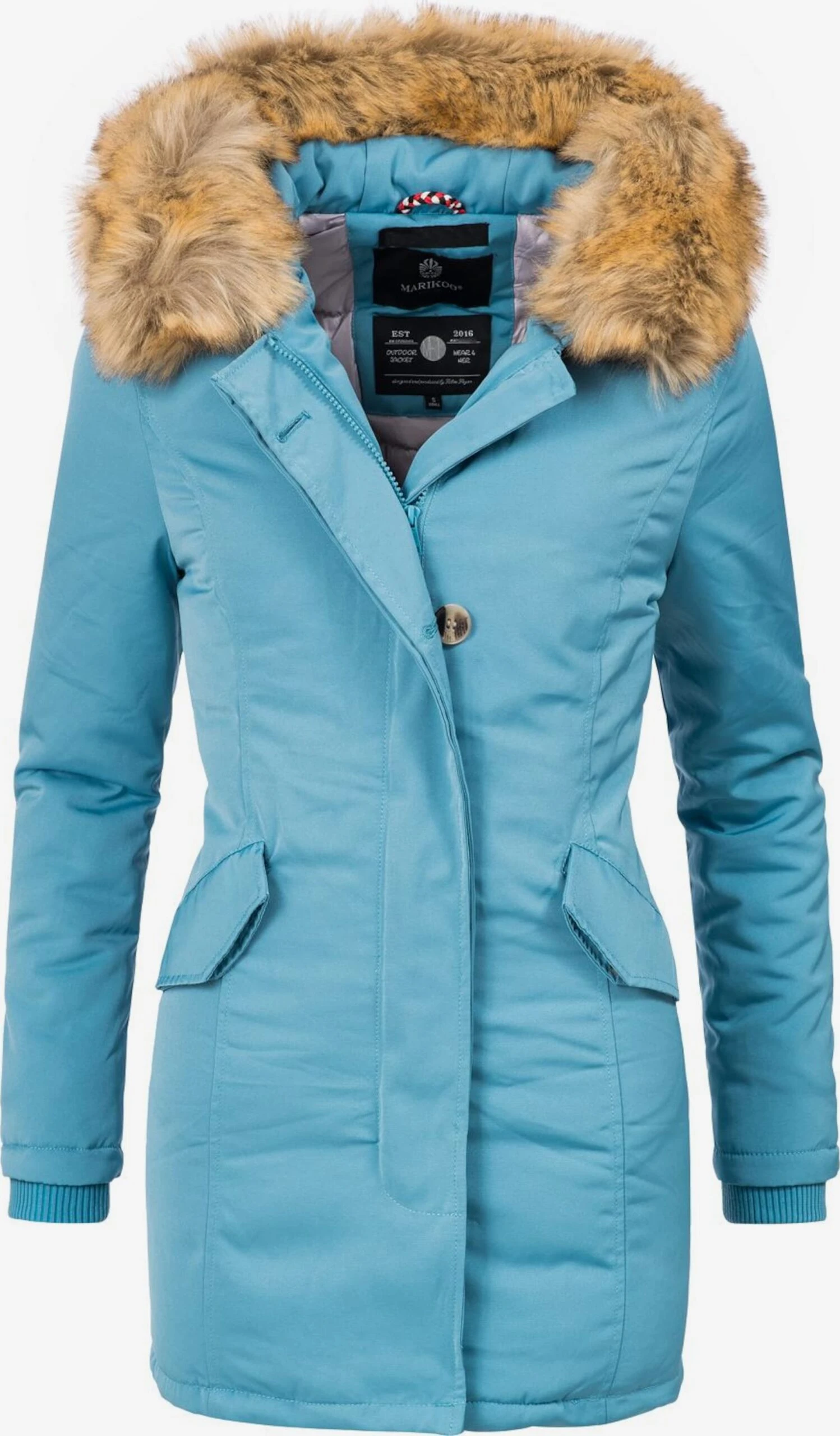 Marikoo Parkas Winterparka Karmaa Dames Lichtblauw 3 Marikoo Parkas Winterparka Karmaa Dames Lichtblauw