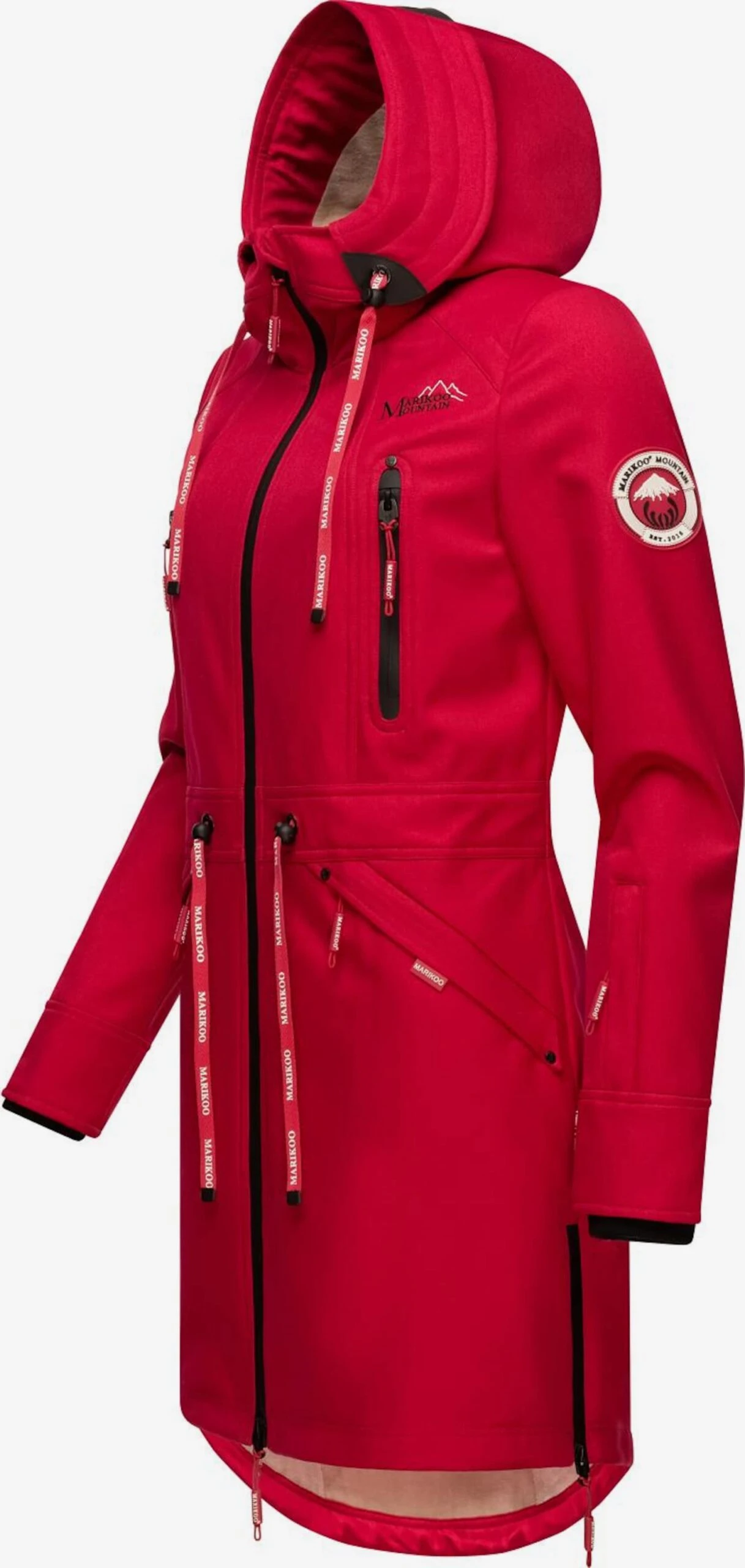 Marikoo Parkas Tussenparka Dames Cranberry 5 Marikoo Parkas Tussenparka Dames Cranberry - Afbeelding 3