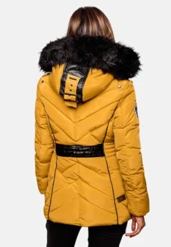 Marikoo Winterjassen Winterjas Vanilla Dames Geel -Marikoo 528acbcefbe13191832306ba29e0d11f