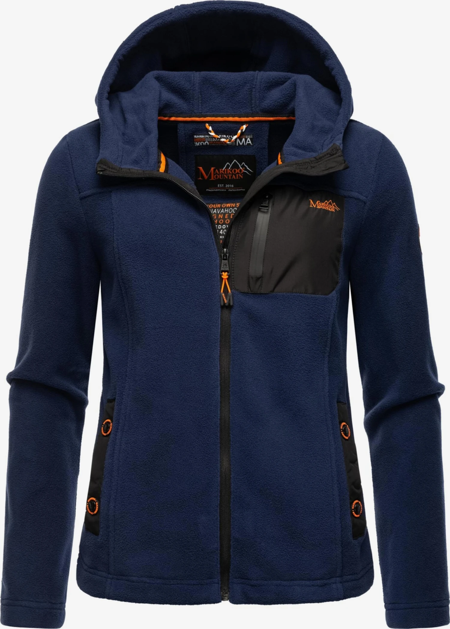 Marikoo Outdoor Jassen Fleece Jas Mount Iwaki Dames Navy 3 Marikoo Outdoor Jassen Fleece Jas Mount Iwaki Dames Navy