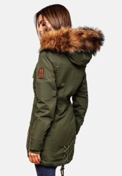 Marikoo Parkas Winterparka Dames Kaki -Marikoo 5a35bf555a1951f55d4c46ae217251fd