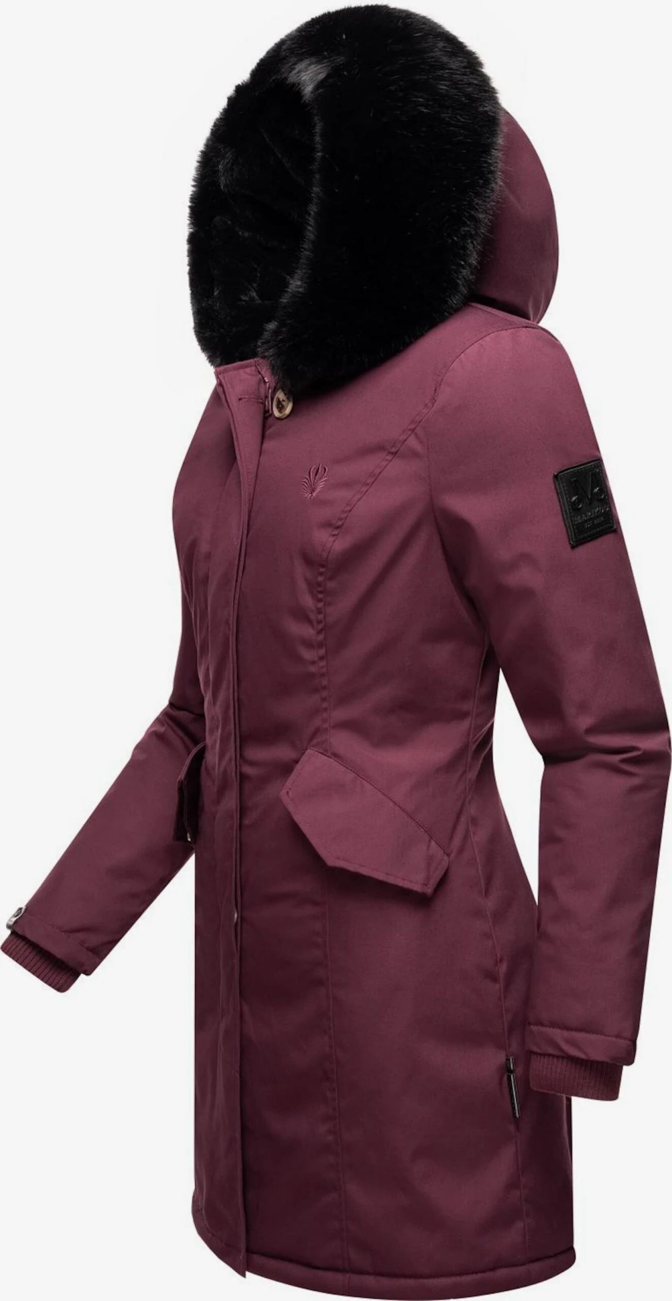 Marikoo Parkas Winterparka Karambaa Dames Wijnrood 4 Marikoo Parkas Winterparka Karambaa Dames Wijnrood - Afbeelding 2