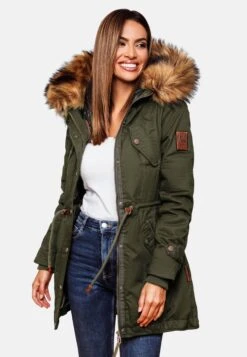 Marikoo Parkas Winterparka Dames Kaki -Marikoo 610a2c7b8a0cbcfd061e91fc3e003515