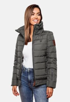 Marikoo Winterjassen Winterjas Poison Dames Grafiet -Marikoo 65fca2dc73667d513227e0bb78a8ef11