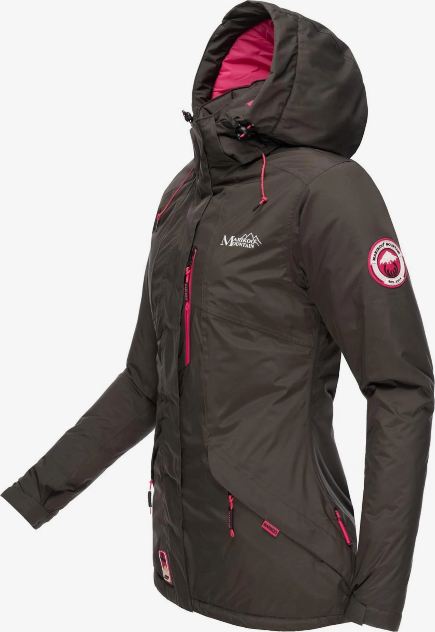 Marikoo Outdoor Jassen Functionele Jas Rabeaa Dames Antraciet 4 Marikoo Outdoor Jassen Functionele Jas Rabeaa Dames Antraciet - Afbeelding 2