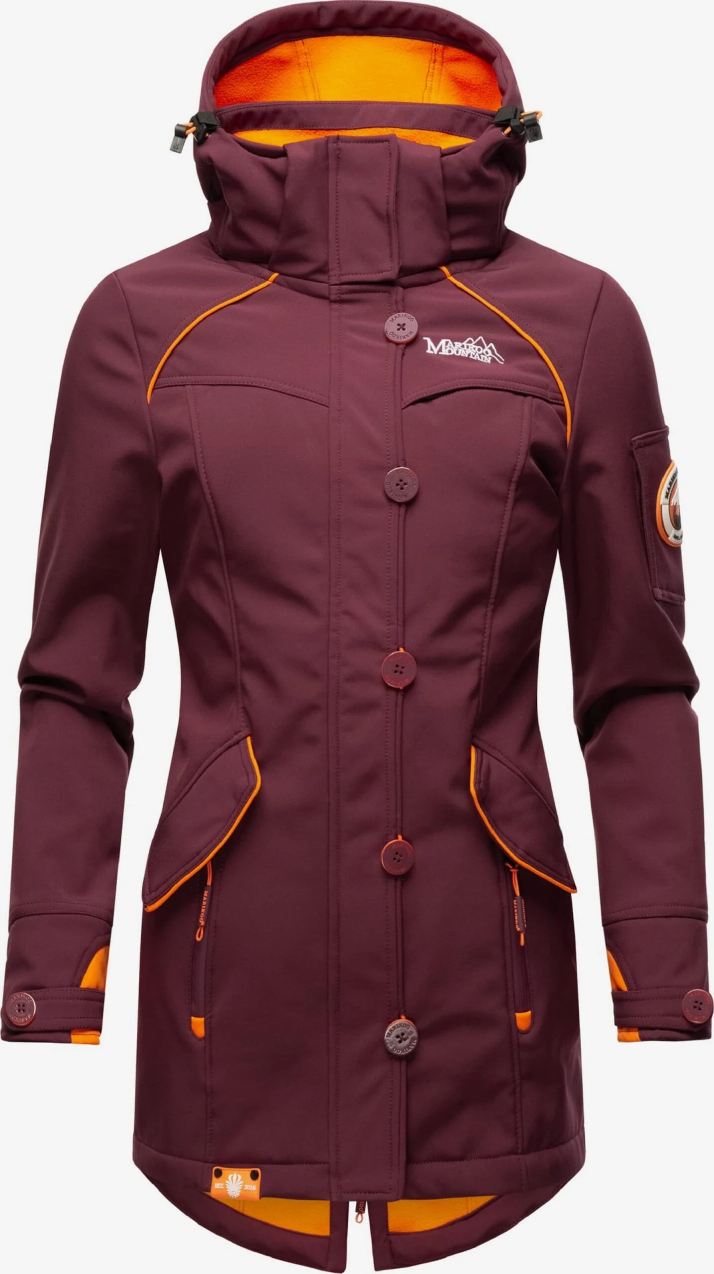 Marikoo Outdoor Jassen Functionele Jas Soulinaa Dames Bordeaux 3 Marikoo Outdoor Jassen Functionele Jas Soulinaa Dames Bordeaux