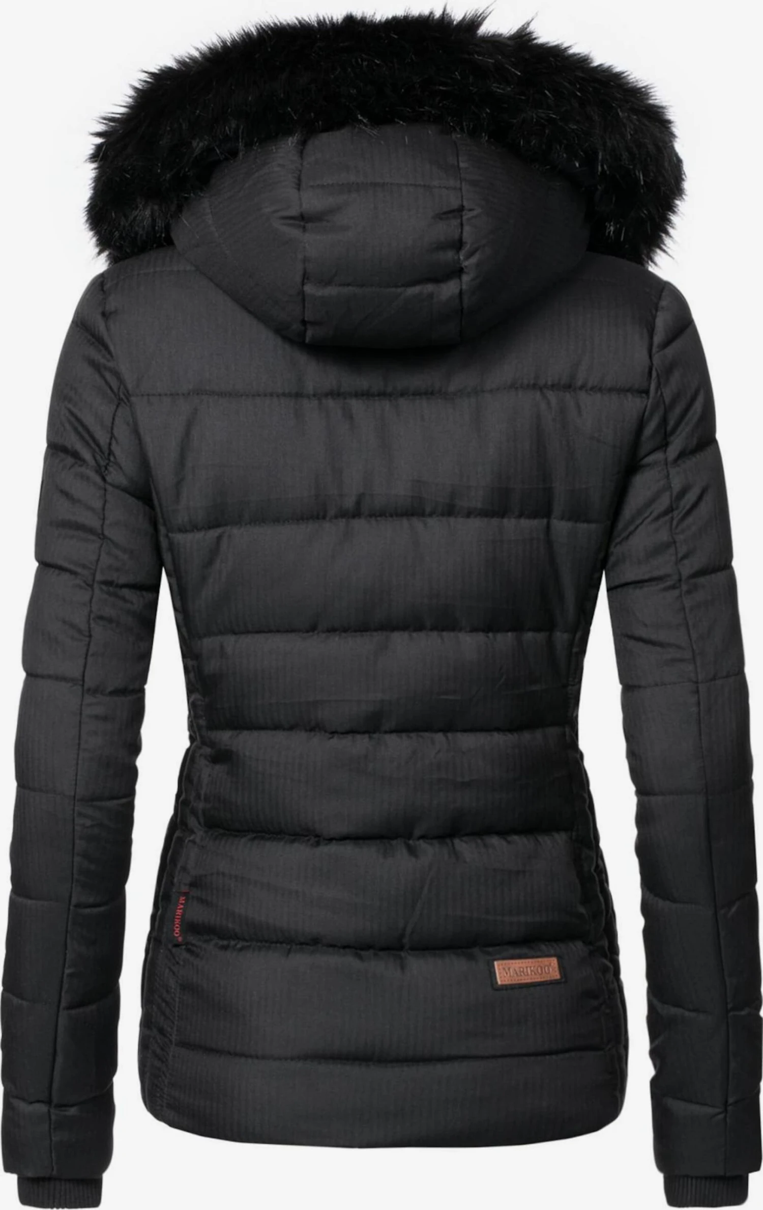 Marikoo Winterjassen Winterjas Unique Dames Zwart 5 Marikoo Winterjassen Winterjas Unique Dames Zwart - Afbeelding 3