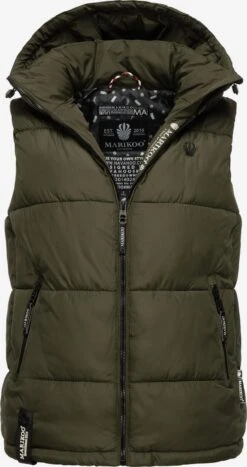 Marikoo Bodywarmers Bodywarmer Eisflöckchen Dames Olijfgroen -Marikoo 7a373fc7d2cc6497c1ce699d53c42878