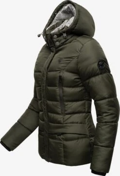Marikoo Winterjassen Winterjas Loveleen Dames Olijfgroen -Marikoo 7a3dc564d15567833c4a15ebd87898c5