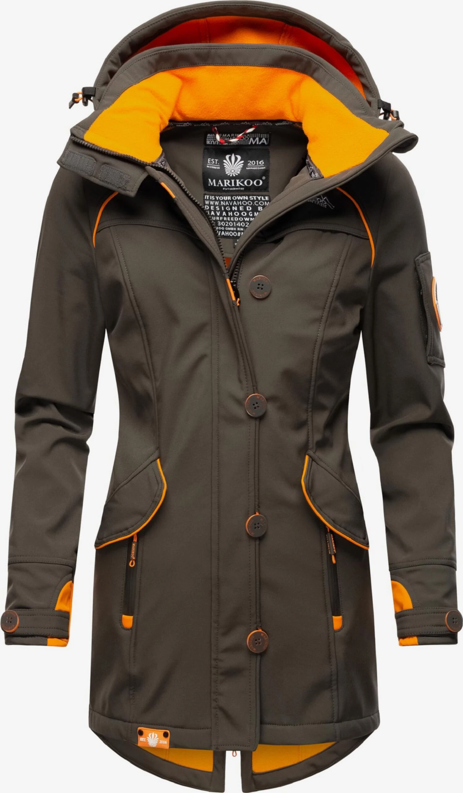 Marikoo Outdoor Jassen Functionele Jas Soulinaa Dames Bruin 4 Marikoo Outdoor Jassen Functionele Jas Soulinaa Dames Bruin - Afbeelding 2