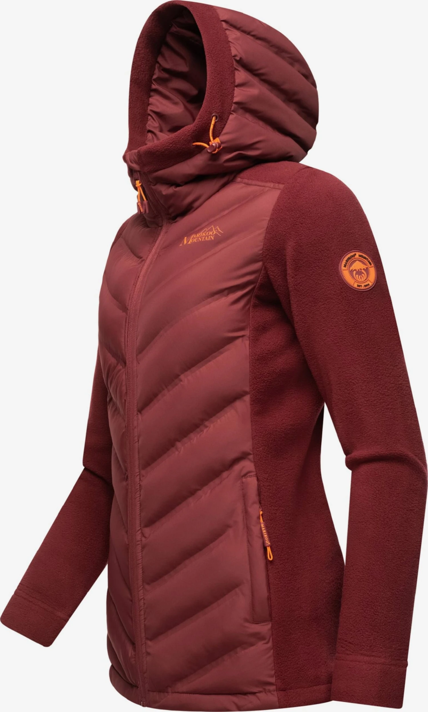 Marikoo Tussenjassen Tussenjas Dames Rood / Bordeaux 4 Marikoo Tussenjassen Tussenjas Dames Rood / Bordeaux - Afbeelding 2