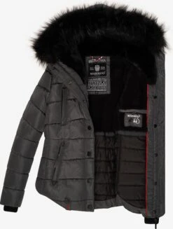 Marikoo Winterjassen Winterjas Lotusblüte Dames Aardetinten -Marikoo 8299833bcf55893aaf20b01190b9fd7e