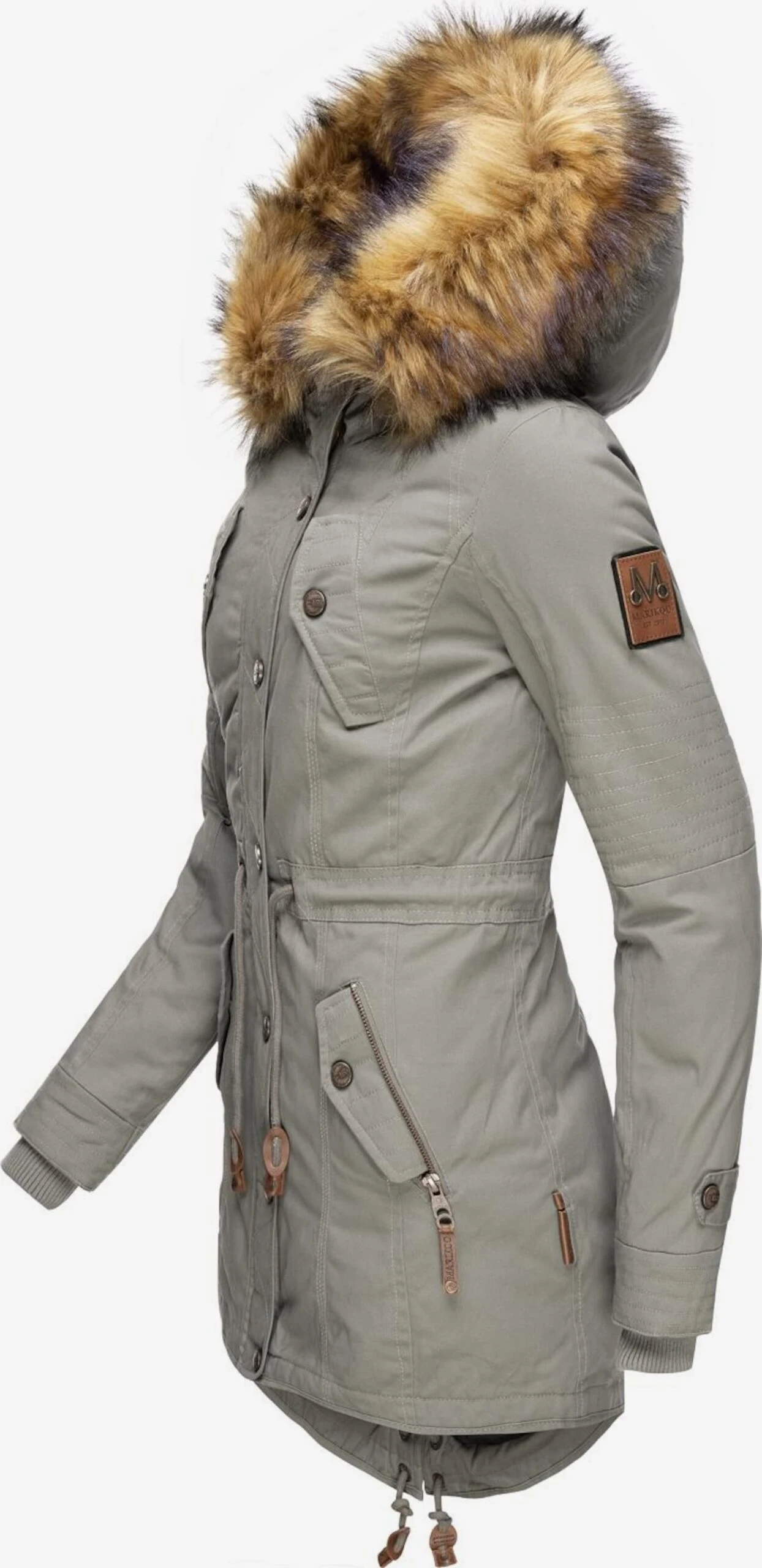 Marikoo Parkas Winterparka La Viva Dames Grijs 4 Marikoo Parkas Winterparka La Viva Dames Grijs - Afbeelding 2