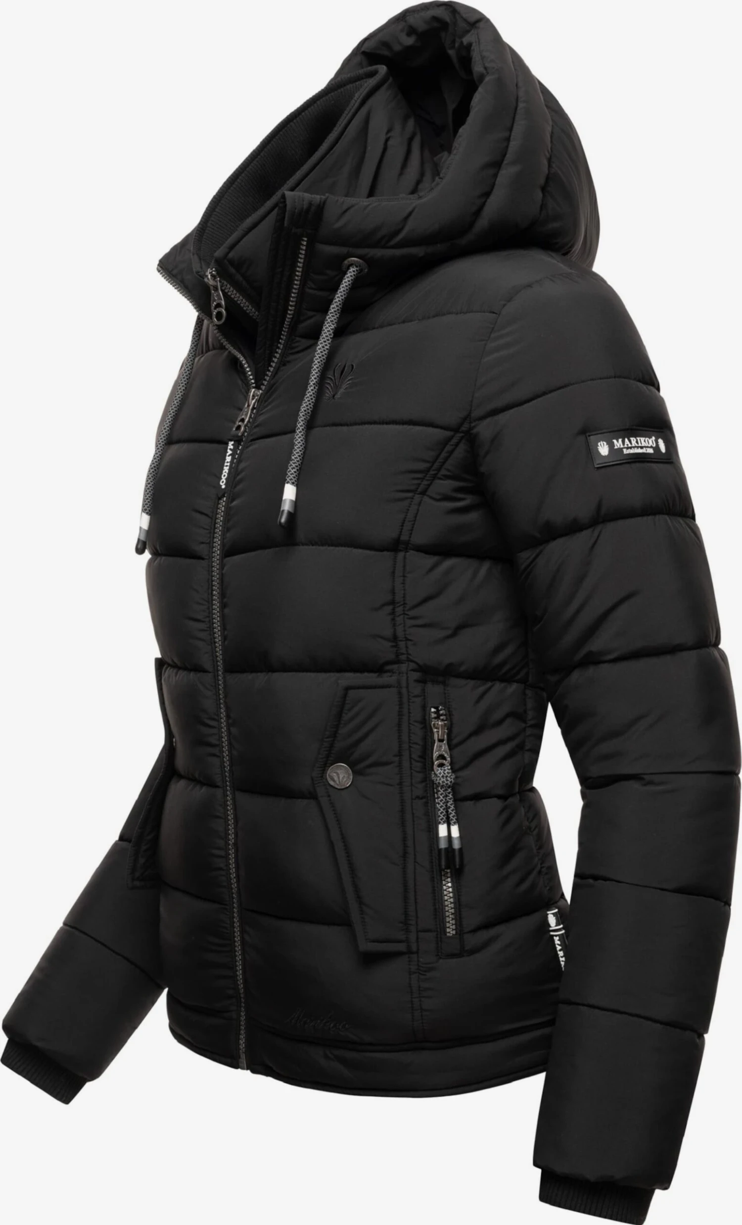 Marikoo Winterjassen Winterjas Taisaa Dames Zwart 4 Marikoo Winterjassen Winterjas Taisaa Dames Zwart - Afbeelding 2