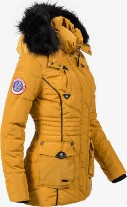 Marikoo Winterjassen Winterjas Vanilla Dames Geel -Marikoo 9769f6d4f5d7fcd266895cc7df1431b7