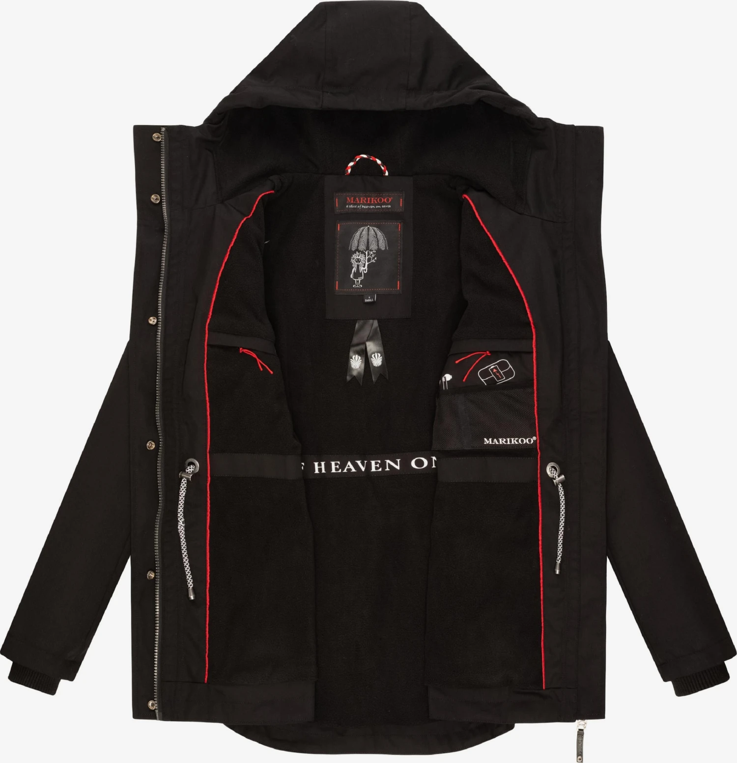 Marikoo Parkas Tussenparka Babetaa Dames Zwart 7 Marikoo Parkas Tussenparka Babetaa Dames Zwart - Afbeelding 5