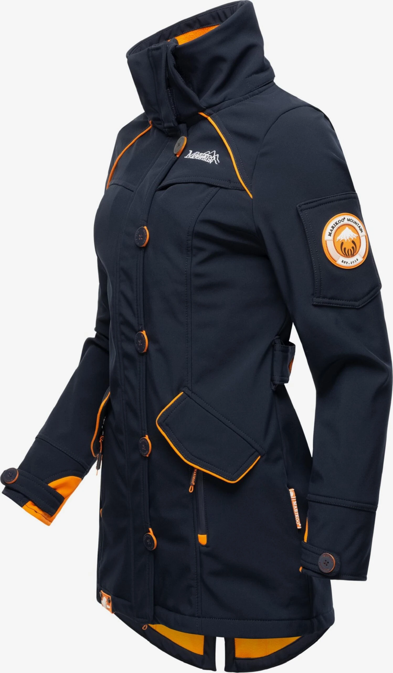 Marikoo Outdoor Jassen Functionele Jas Soulinaa Dames Navy 7 Marikoo Outdoor Jassen Functionele Jas Soulinaa Dames Navy - Afbeelding 5