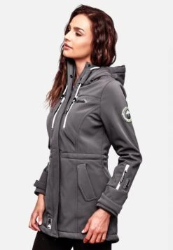 Marikoo Regenmantels Functionele Mantel Zimtzicke Dames Grijs -Marikoo 9f3687dd300b34fbdc06ef6b28d5863a