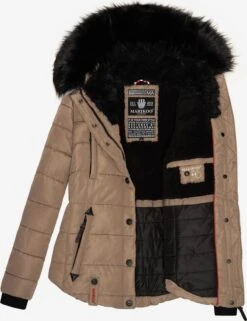 Marikoo Gewatteerde Jassen Winterjas Lotusblüte Dames Bruin -Marikoo 9f6d2716a7ad42d6f791b010ef7aaf16