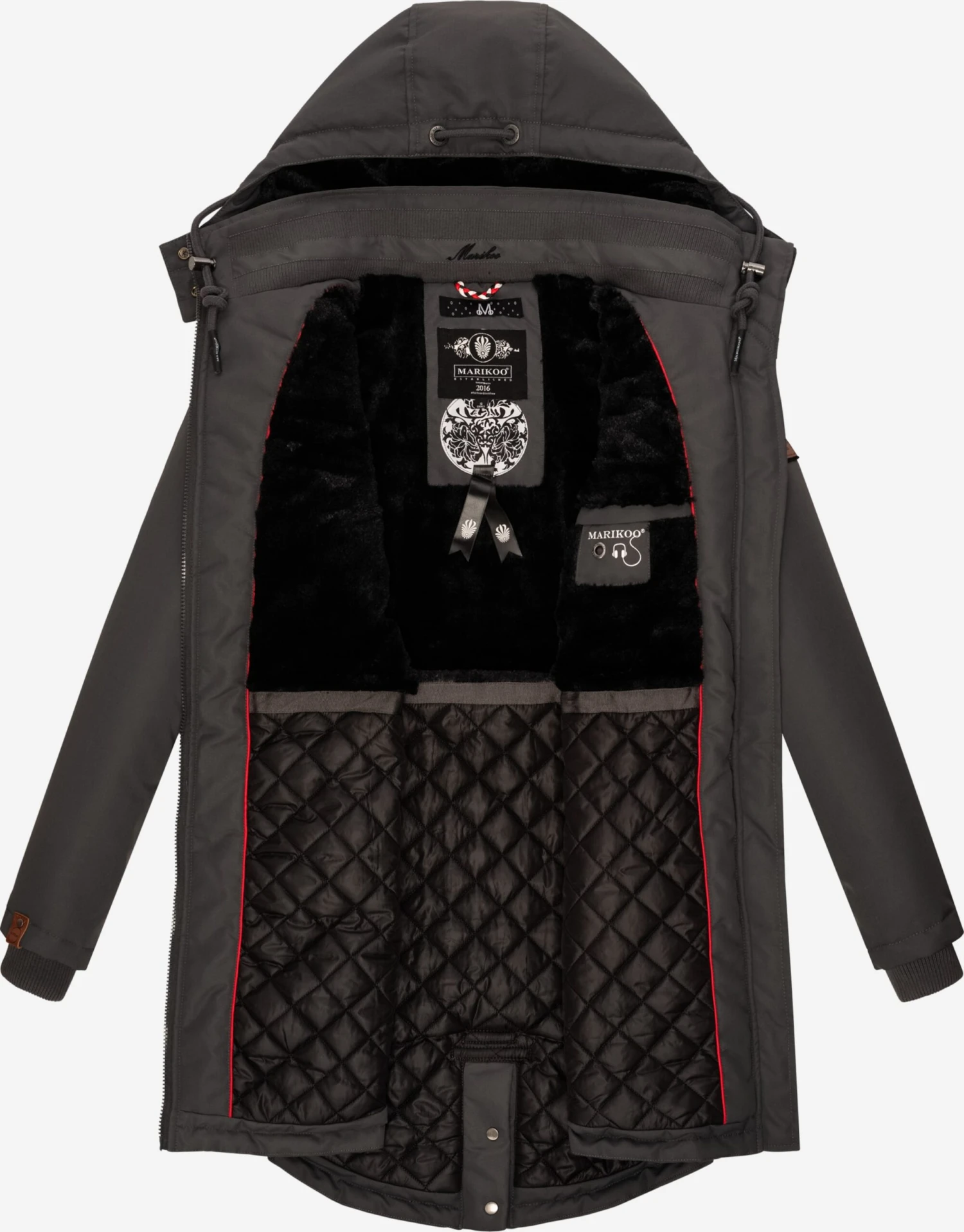 Marikoo Parkas Winterparka Kamii Dames Grijs 7 Marikoo Parkas Winterparka Kamii Dames Grijs - Afbeelding 5