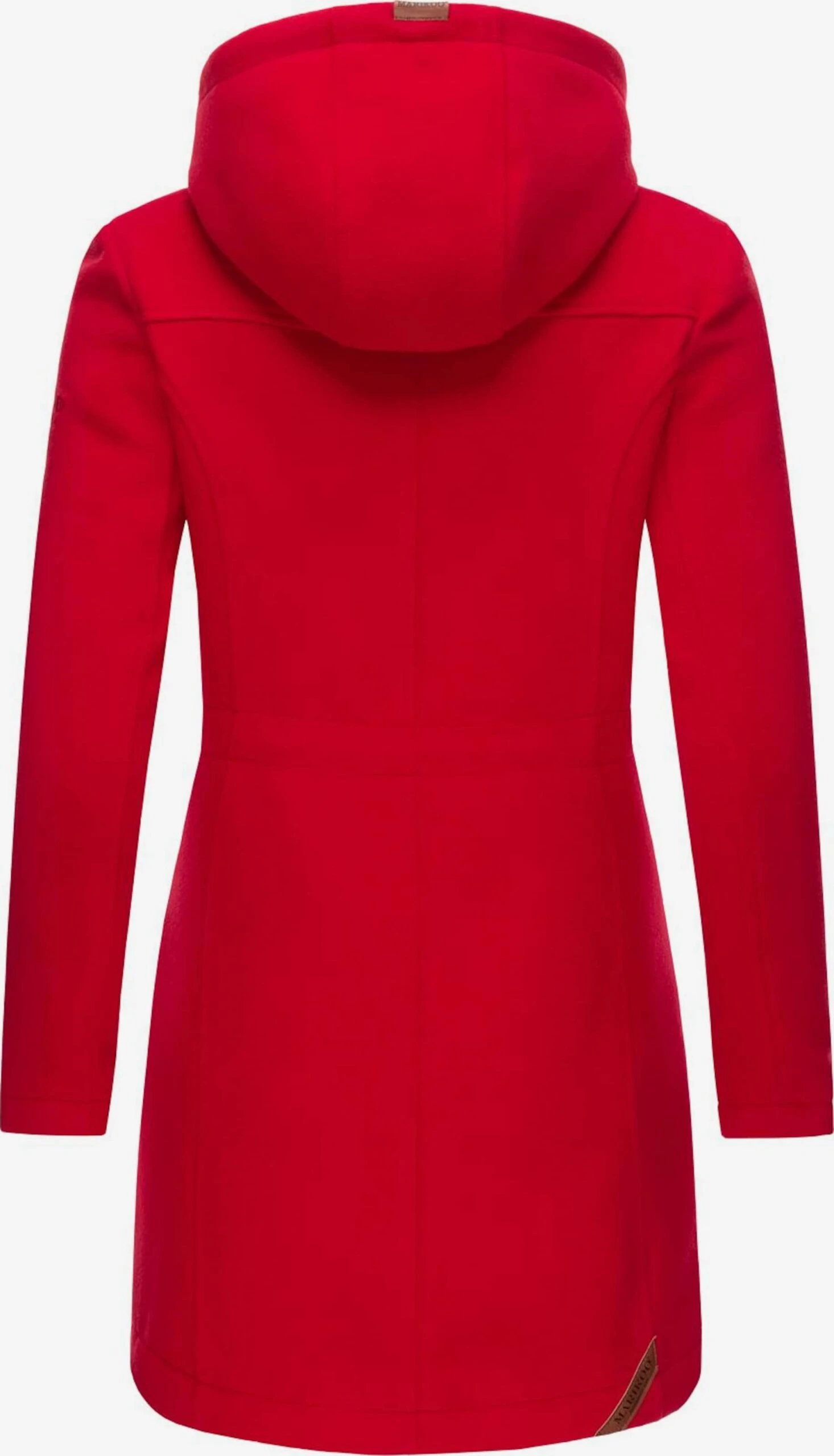 Marikoo Wintermantels Wintermantel Dames Rood 5 Marikoo Wintermantels Wintermantel Dames Rood - Afbeelding 3