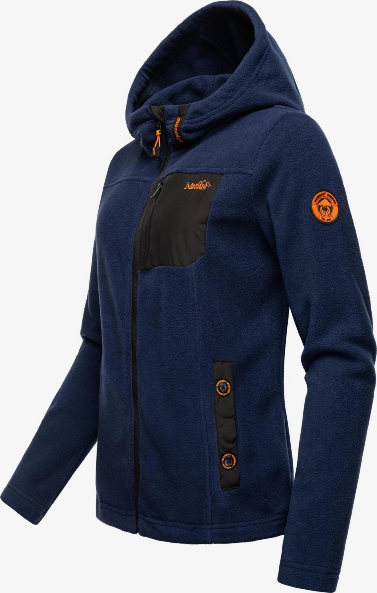 Marikoo Outdoor Jassen Fleece Jas Mount Iwaki Dames Navy 4 Marikoo Outdoor Jassen Fleece Jas Mount Iwaki Dames Navy - Afbeelding 2