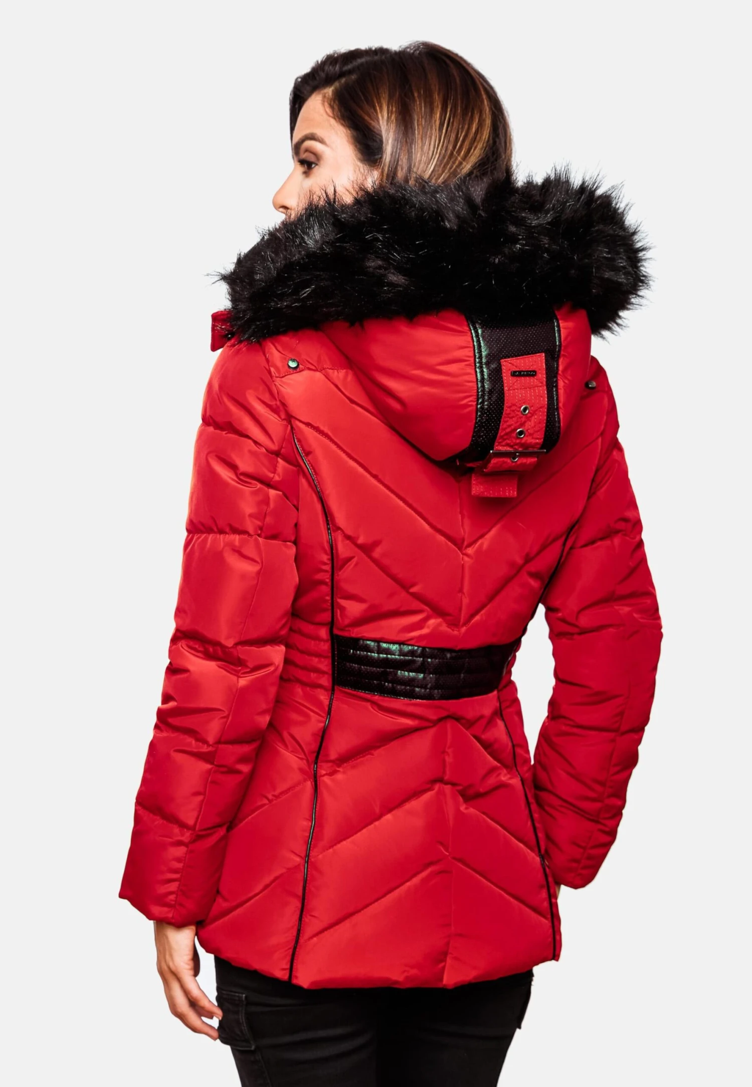 Marikoo Winterjassen Winterjas Vanilla Dames Rood 8 Marikoo Winterjassen Winterjas Vanilla Dames Rood - Afbeelding 6