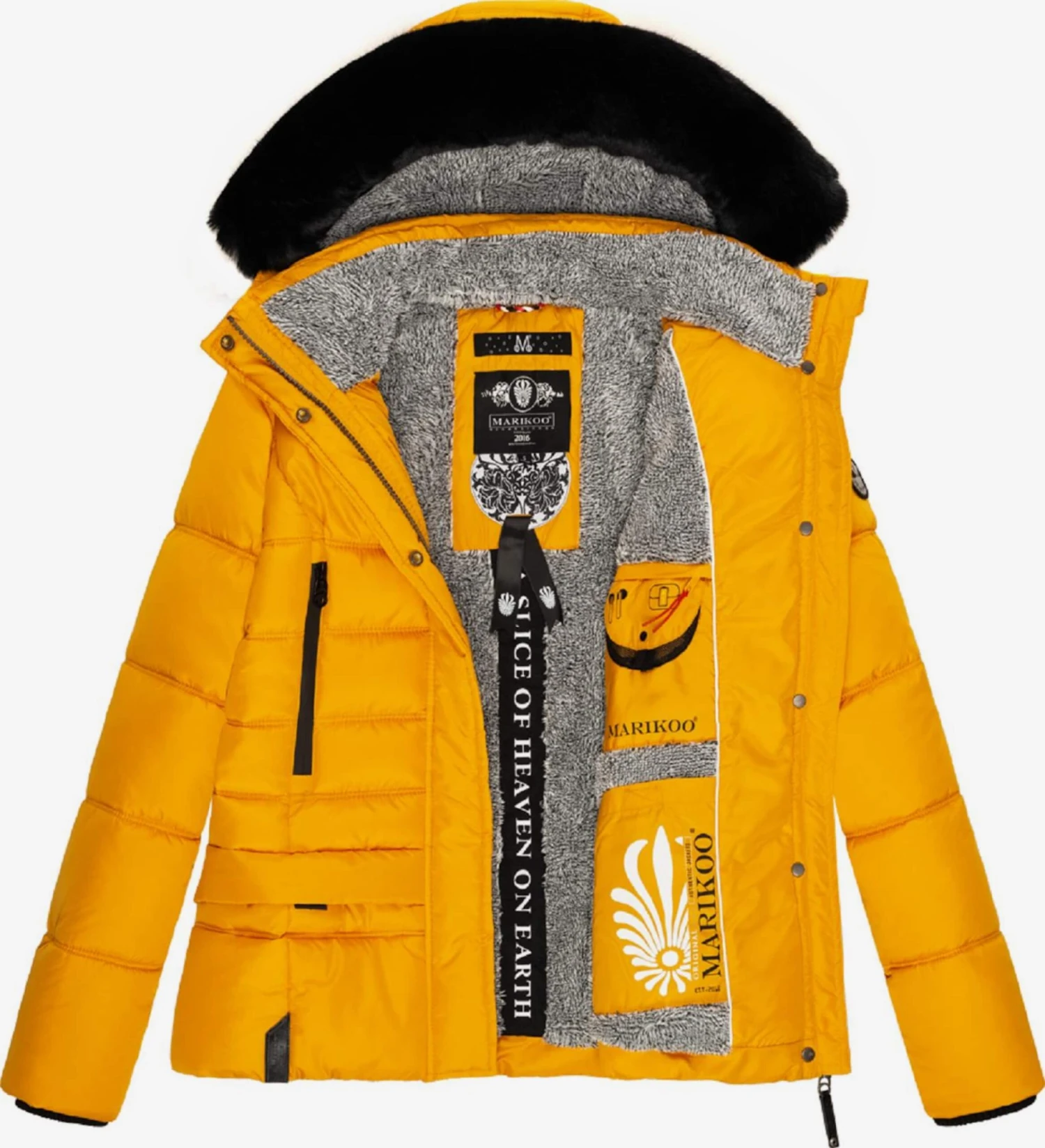 Marikoo Winterjassen Winterjas Loveleen Dames Geel 8 Marikoo Winterjassen Winterjas Loveleen Dames Geel - Afbeelding 6