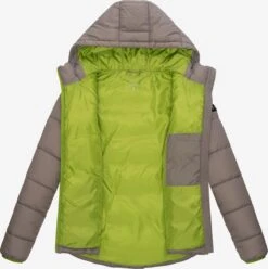 Marikoo Winterjassen Winterjas Leandraa Dames Lichtgrijs -Marikoo c077deb4f494625313fa0d745d948c6b