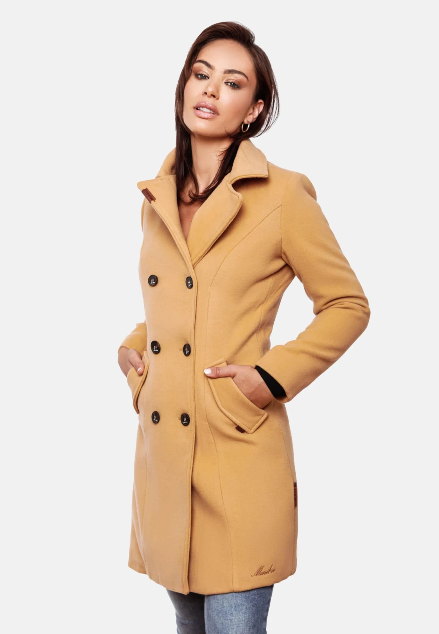 Marikoo Wintermantels Wintermantel Nanakoo Dames Cognac 7 Marikoo Wintermantels Wintermantel Nanakoo Dames Cognac - Afbeelding 5