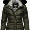 Marikoo Winterjassen Winterjas Loveleen Dames Olijfgroen -Marikoo c1be45993dfe9662bb33ebfd5888addb