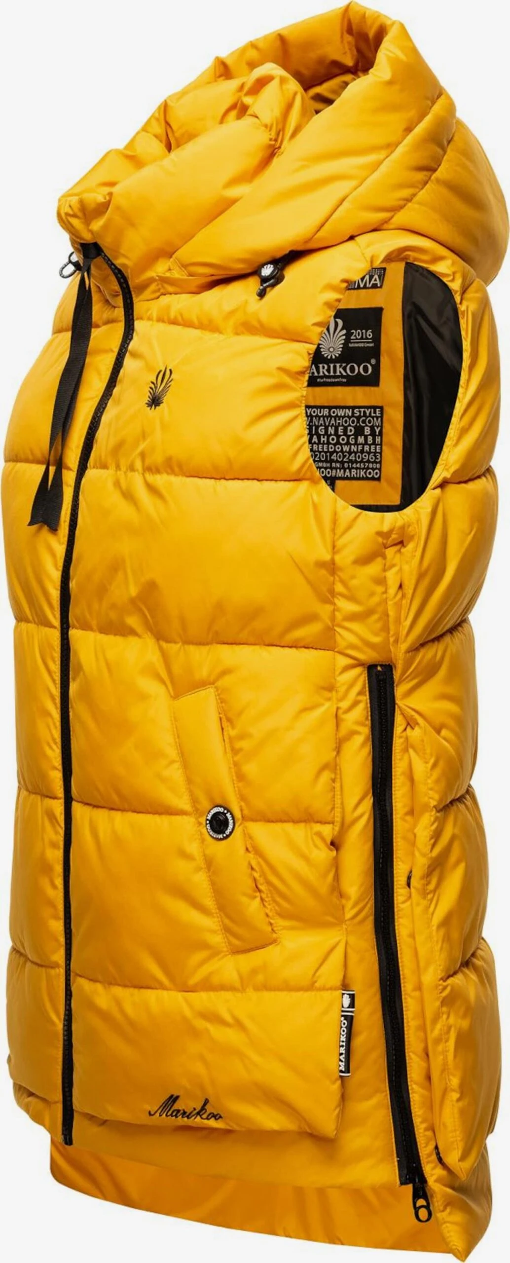 Marikoo Bodywarmers Bodywarmer Zarinaa Dames Goudgeel 4 Marikoo Bodywarmers Bodywarmer Zarinaa Dames Goudgeel - Afbeelding 2