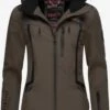 Marikoo Winterjassen Winterjas Dames Bruin -Marikoo c8bf32d82bcaff1323b1016dad11ef8c