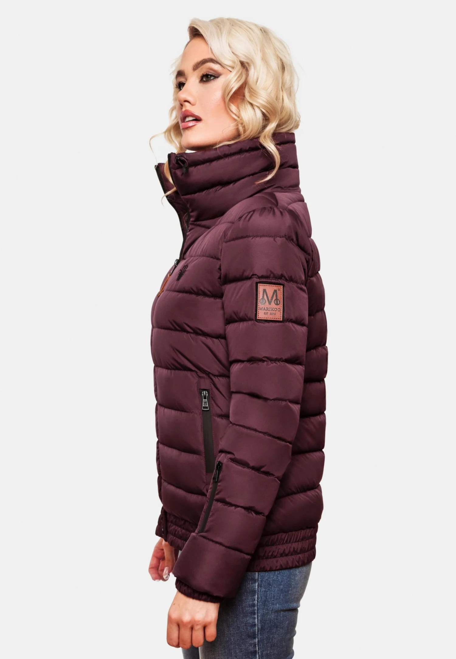 Marikoo Winterjassen Winterjas Poison Dames Bordeaux 7 Marikoo Winterjassen Winterjas Poison Dames Bordeaux - Afbeelding 5