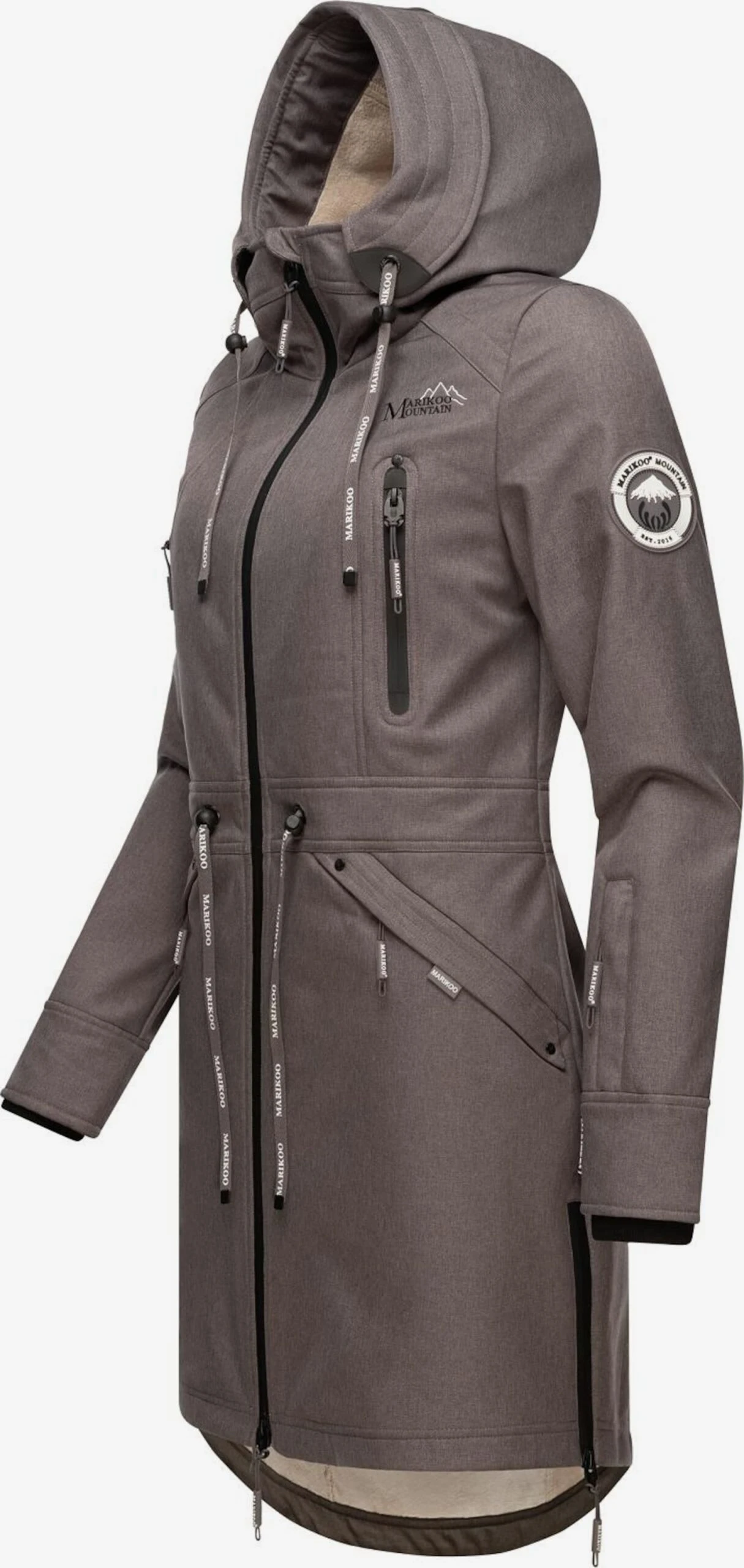 Marikoo Parkas Tussenparka Dames Donkergrijs 5 Marikoo Parkas Tussenparka Dames Donkergrijs - Afbeelding 3