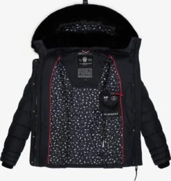 Marikoo Winterjassen Winterjas Qesra Dames Nachtblauw -Marikoo cb859cef07c29f4ffbe13b259bc04616