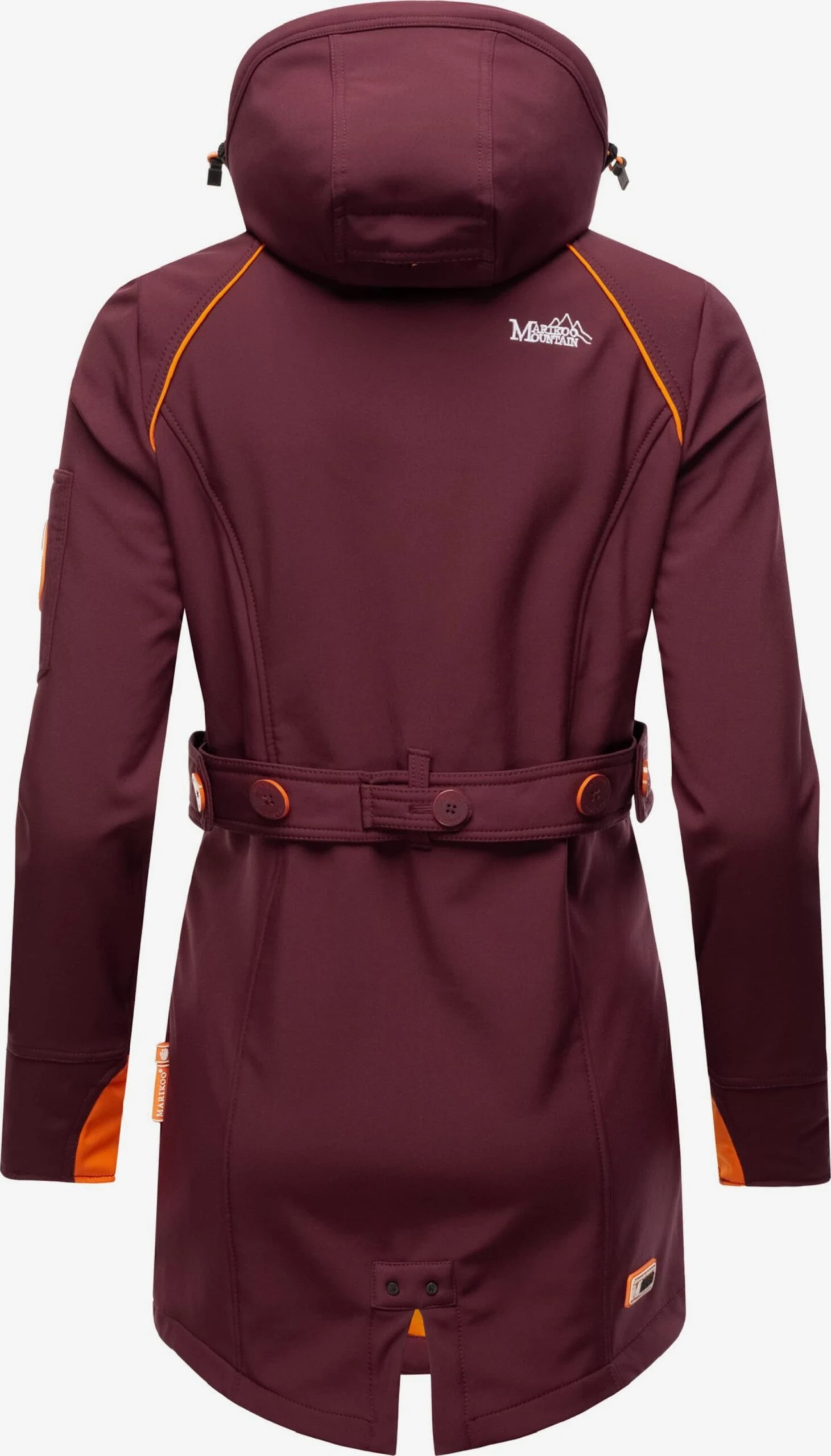 Marikoo Outdoor Jassen Functionele Jas Soulinaa Dames Bordeaux 6 Marikoo Outdoor Jassen Functionele Jas Soulinaa Dames Bordeaux - Afbeelding 4