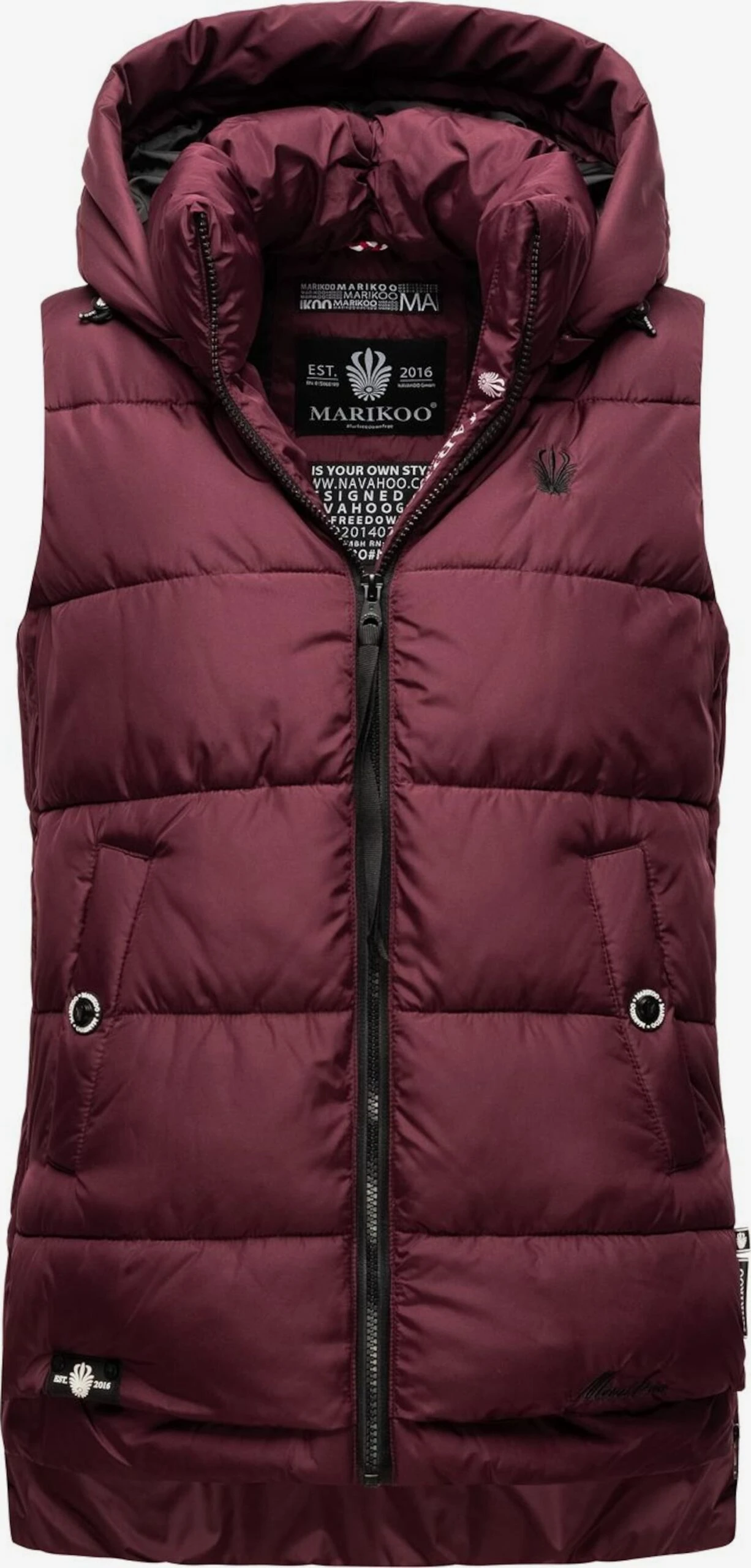 Marikoo Bodywarmers Bodywarmer Zarinaa Dames Bordeaux